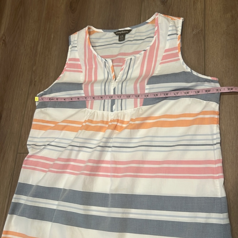 Tommy Bahama Blue and Pink Striped Dress - Picture 4 of 13